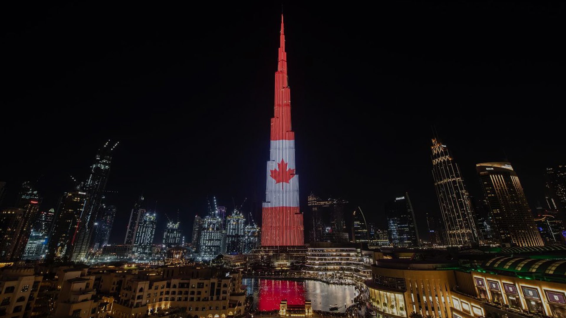 NATIONAL FLAG OF CANADA TO LIGHT UP THE BURJ KHALIFA